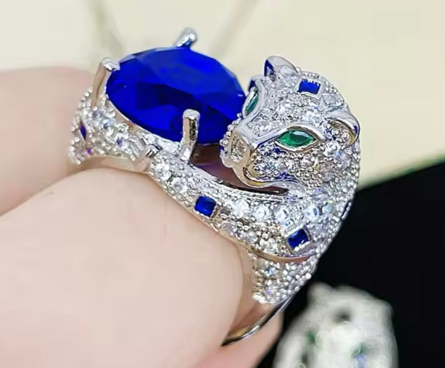 Leopard set sapphire