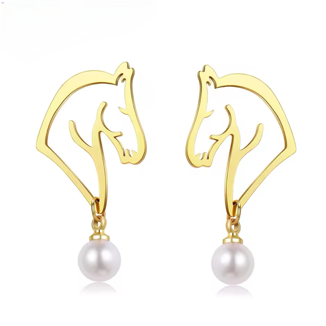 Horse Pear Earrings