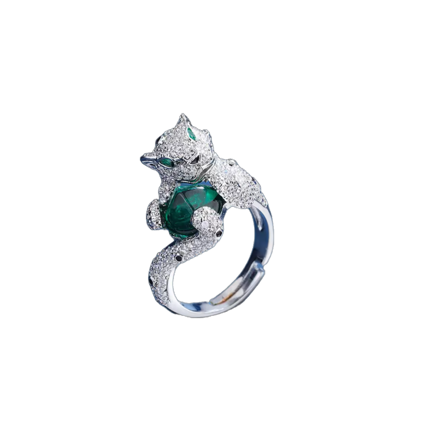 Panther emerald ring