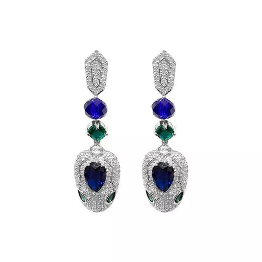 Snake head earrings