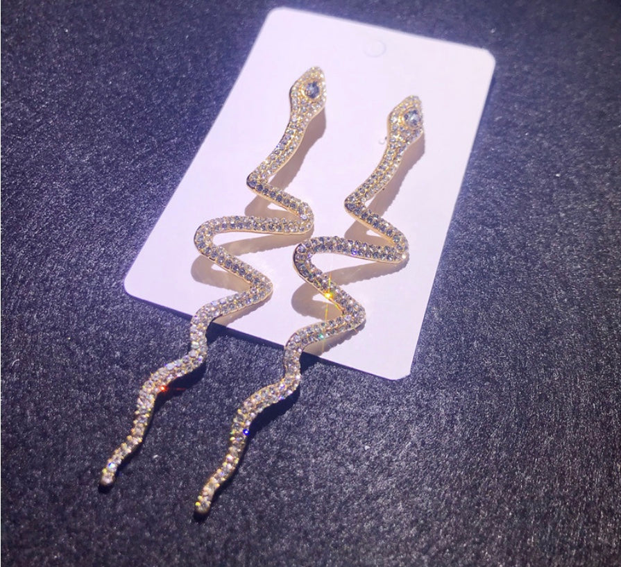 Long Snake Earring