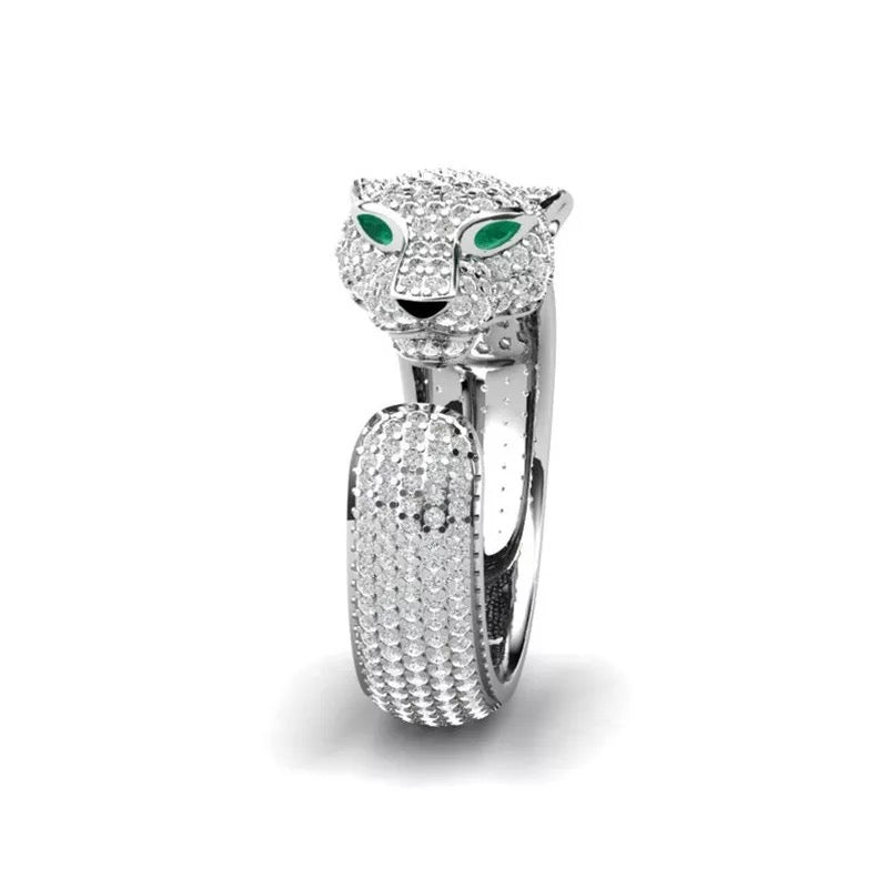 Full Crystal Panther Ring