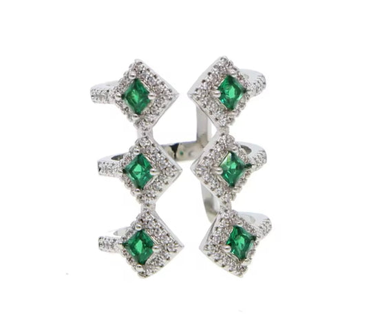 Triple emerald ring