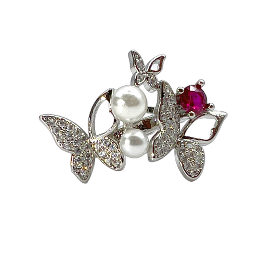 Triple butterfly ring