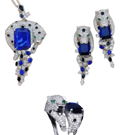 Leopard set sapphire