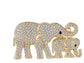 Silver elephant brooch