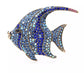 Blue Fish Brooch