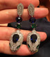 Snake head earrings