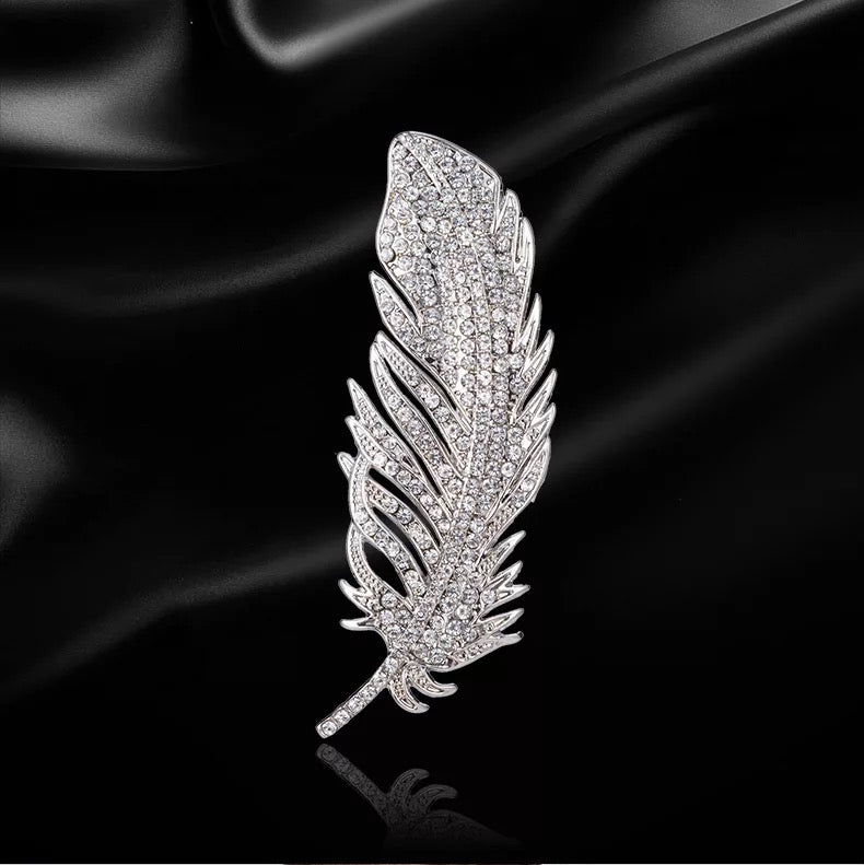 Feather brooch