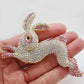 Rabbit brooch