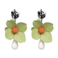 Big flower earrings