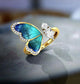 Butterfly one wing ring