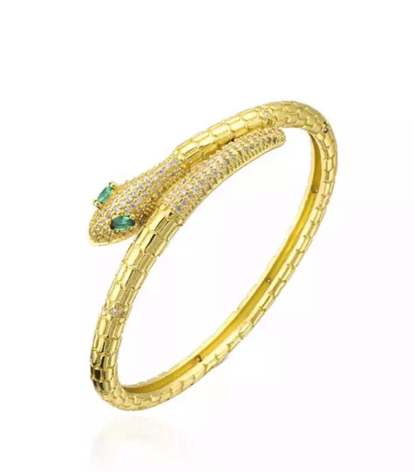 Snake gold bracelet