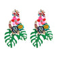 Green Leaves Earrings