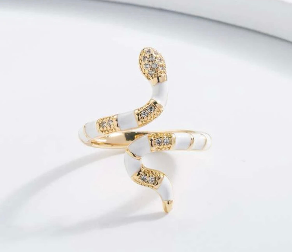 White snake ring