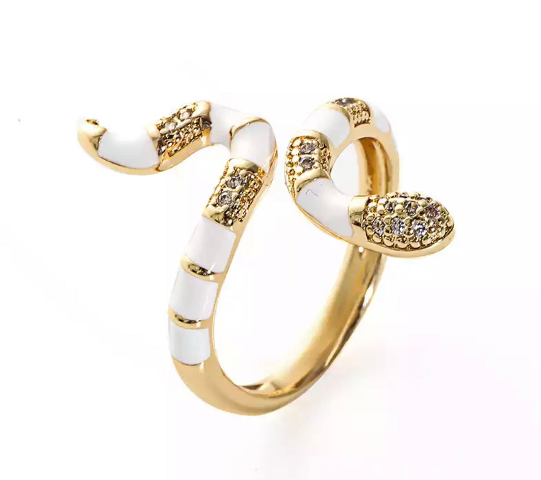 White snake ring