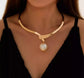 Pearl gold necklace