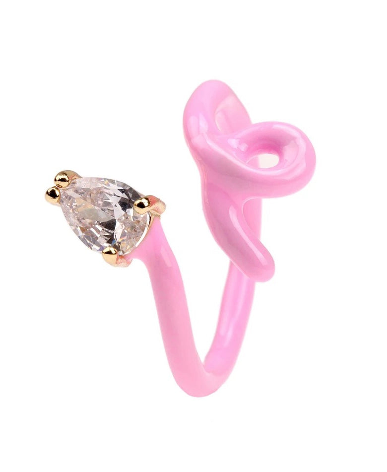 Pink drop ring