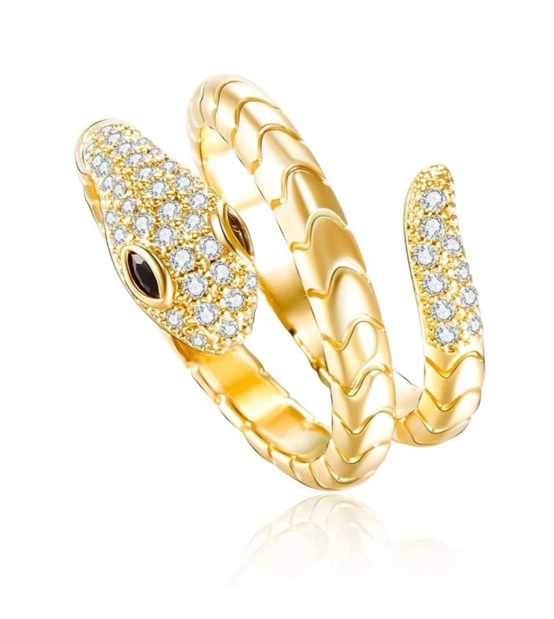 Serpent ring gold