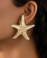 Golden starfish earrings