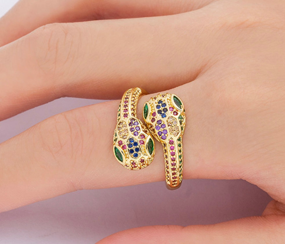 Multicolor Snake Ring