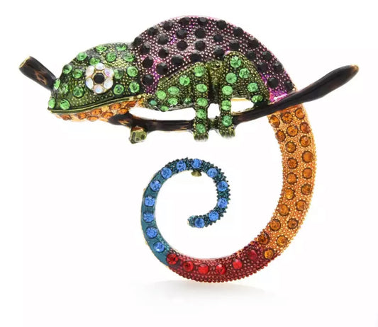 Chameleon Brooch