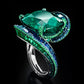 Emerald stone ring