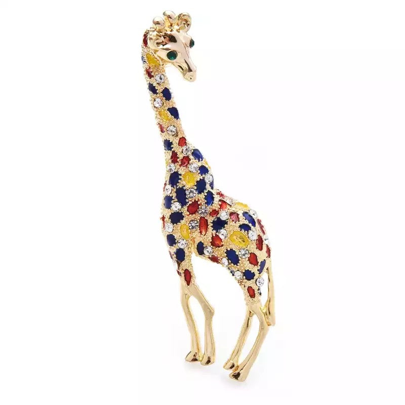 Giraffe brooch big