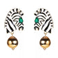 Zebra earrings