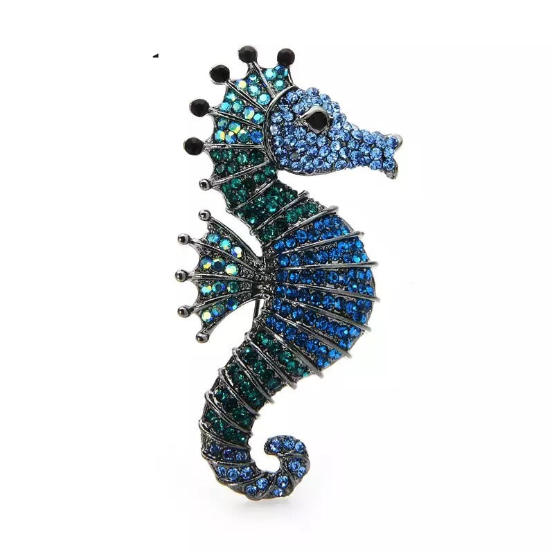 Sea Horse Brooch