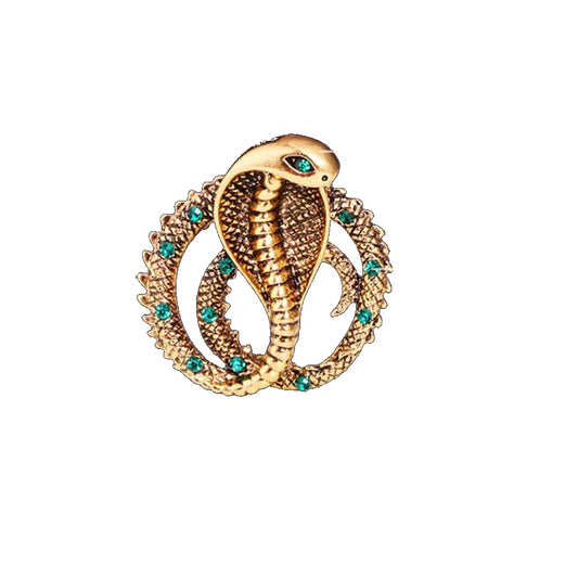 Cobra snake brooch