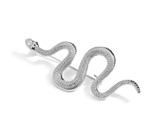 Simple snake brooch