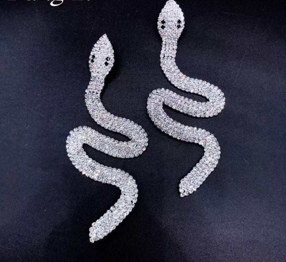 XL Snake Earrings gold