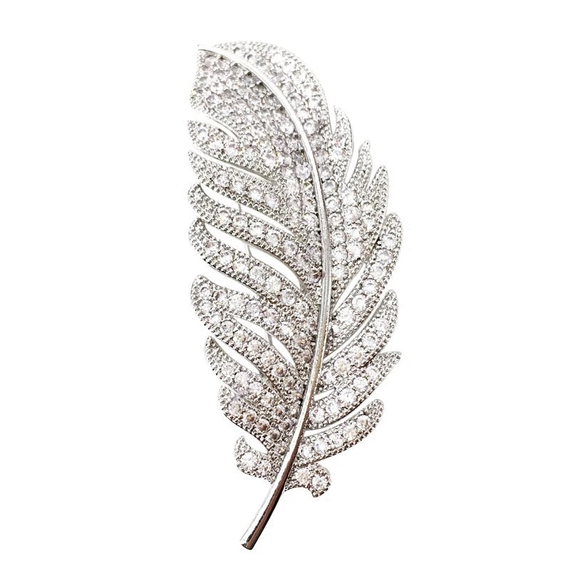 Feather brooch