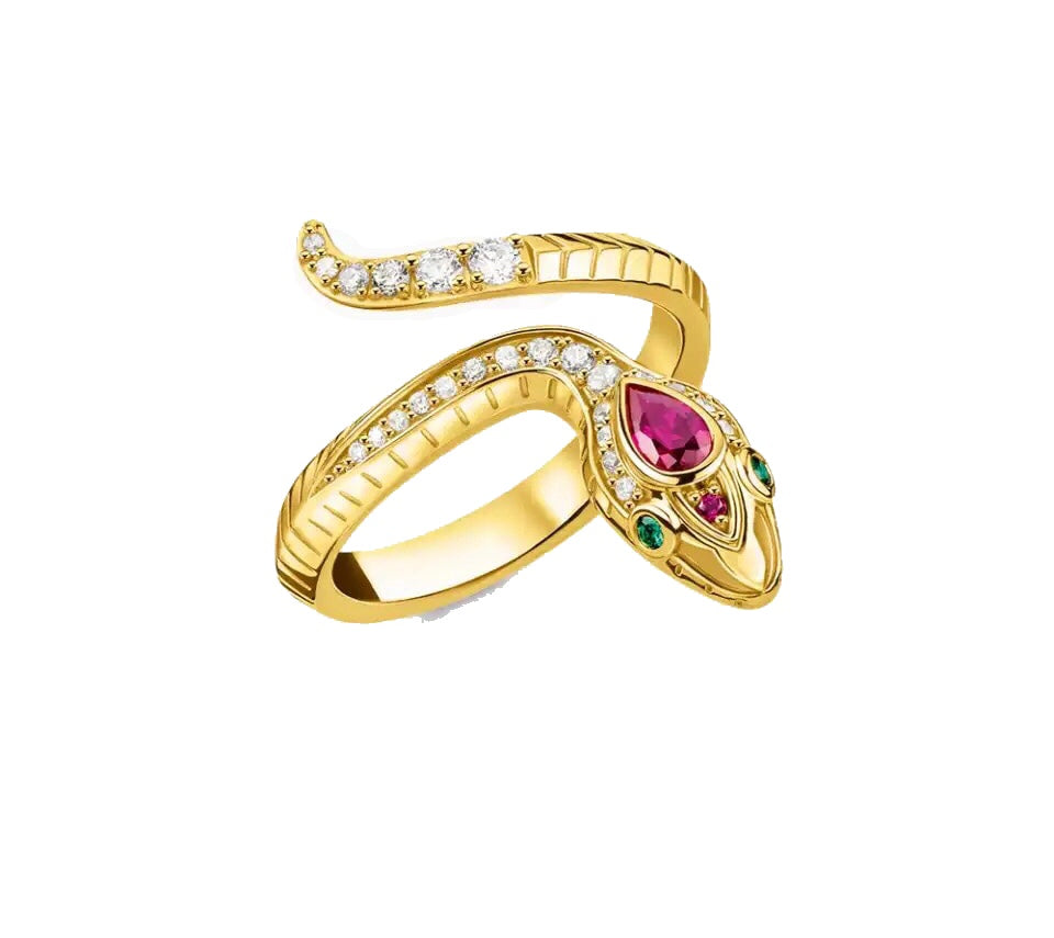 Ruby Snake Ring