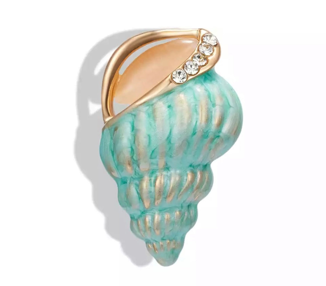 Shell brooch