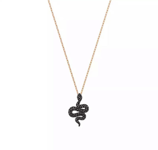 Black snake necklace