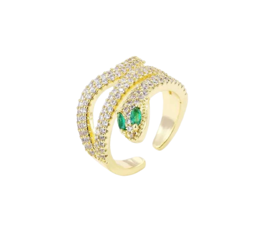 Snake gold ring