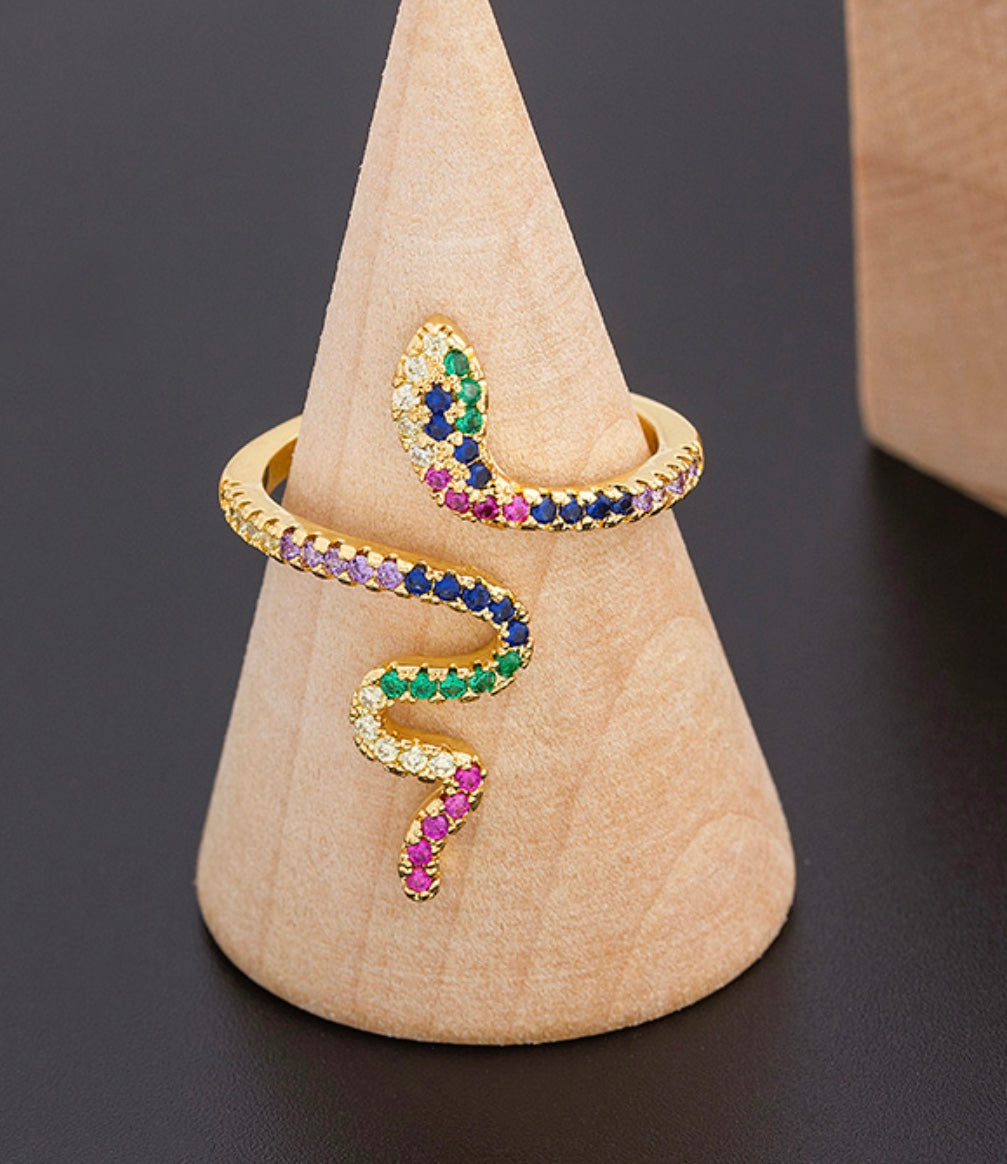 Multicolor Snake Ring