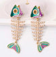 Fishbone earrings