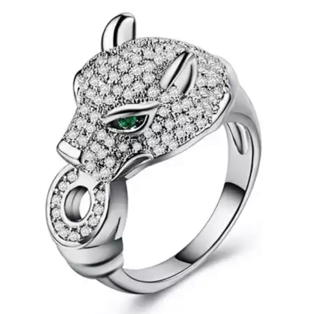 Panther zirconia ring