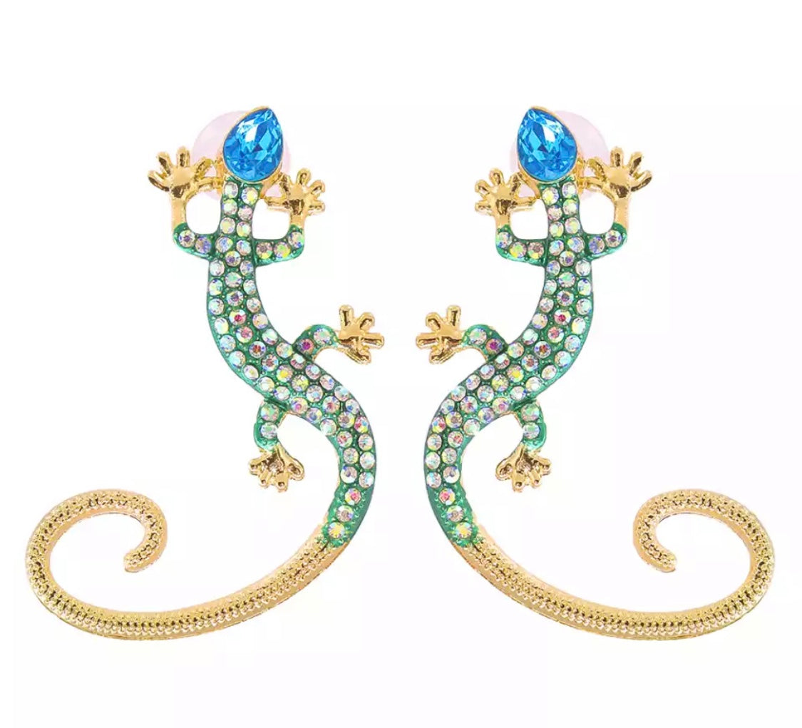 Lizard earrings