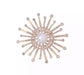 Golden sun brooch