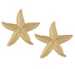 Gold starfish earrings big