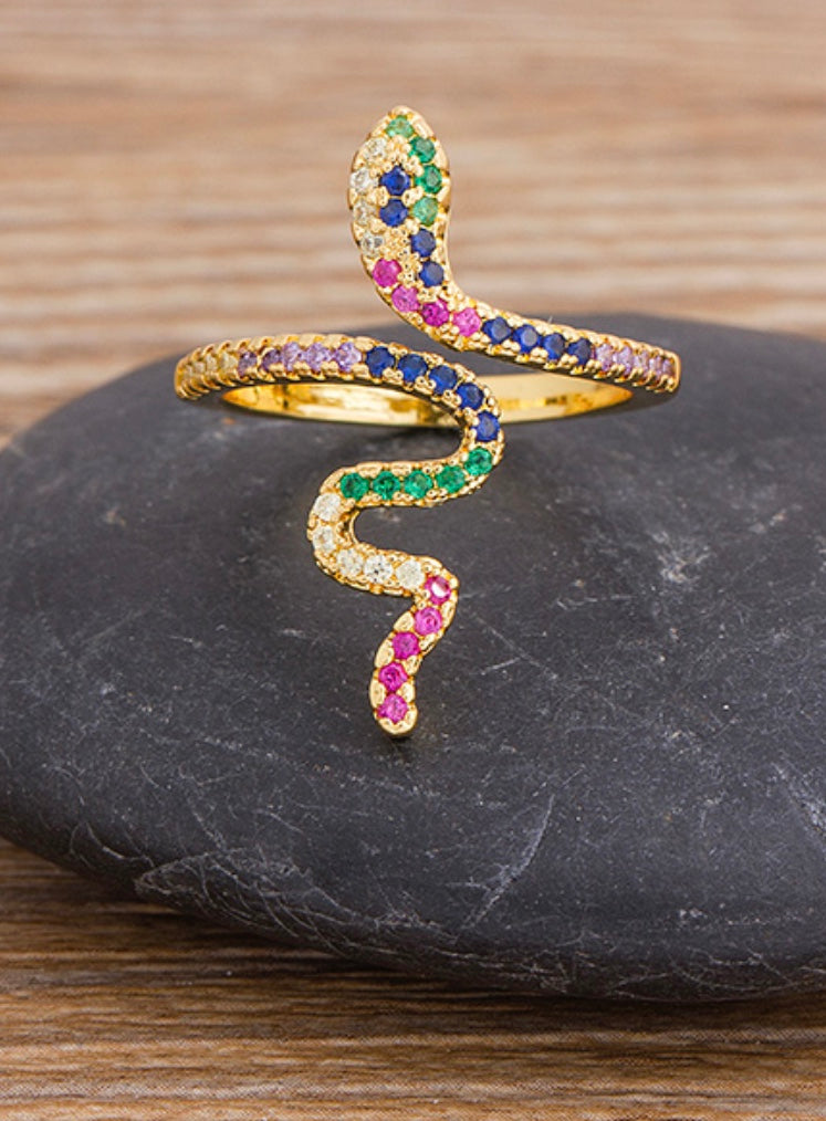 Multicolor Snake Ring