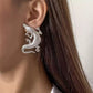 Crocodile earrings